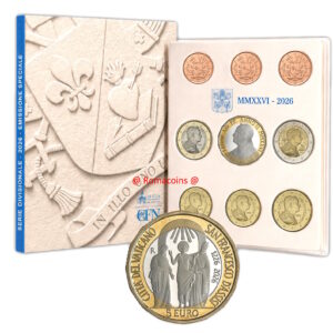 Divisionale Vaticano 2026 Serie Fdc 5 Euro Bimetallico