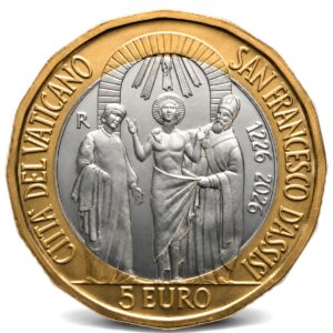 Vatican Bu Set 2026 with 5 Euro Coin Bimetallic New