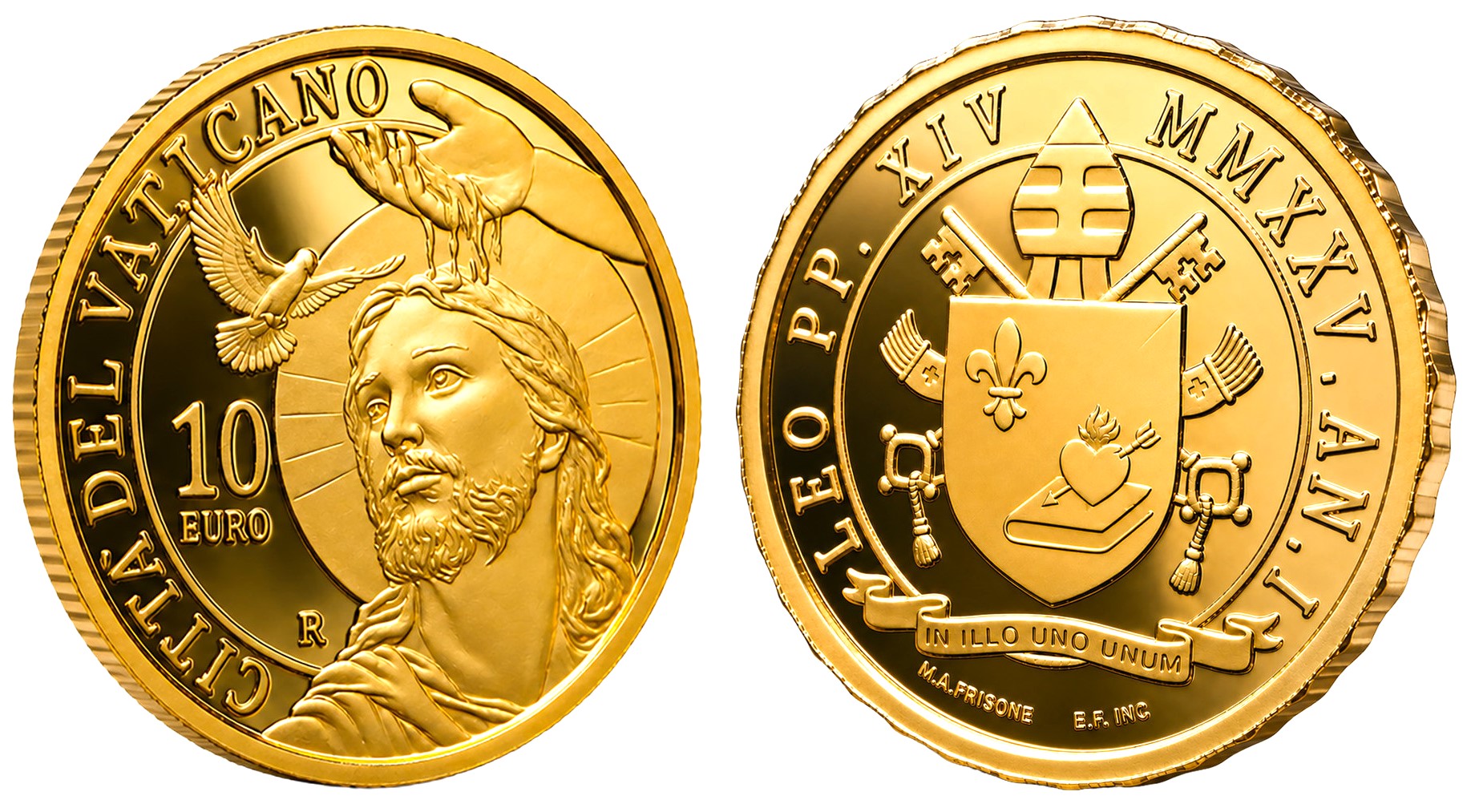 10 Euro Vatikan Taufe 2025 Goldmünze PP Polierte Platte 10 Euro Vatikan Taufe 2025 Goldmünze PP Polierte Platte