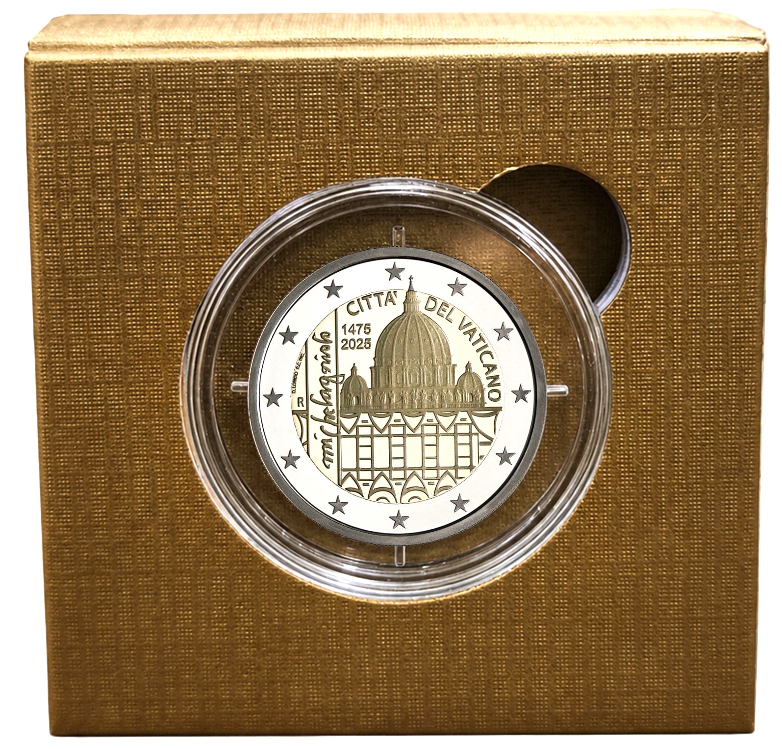 2 Euro Commemorativi Michelangelo Buonarroti Vaticano 2025