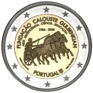 2 Euro Portugal 2026 Gulbenkian Foundation Unc