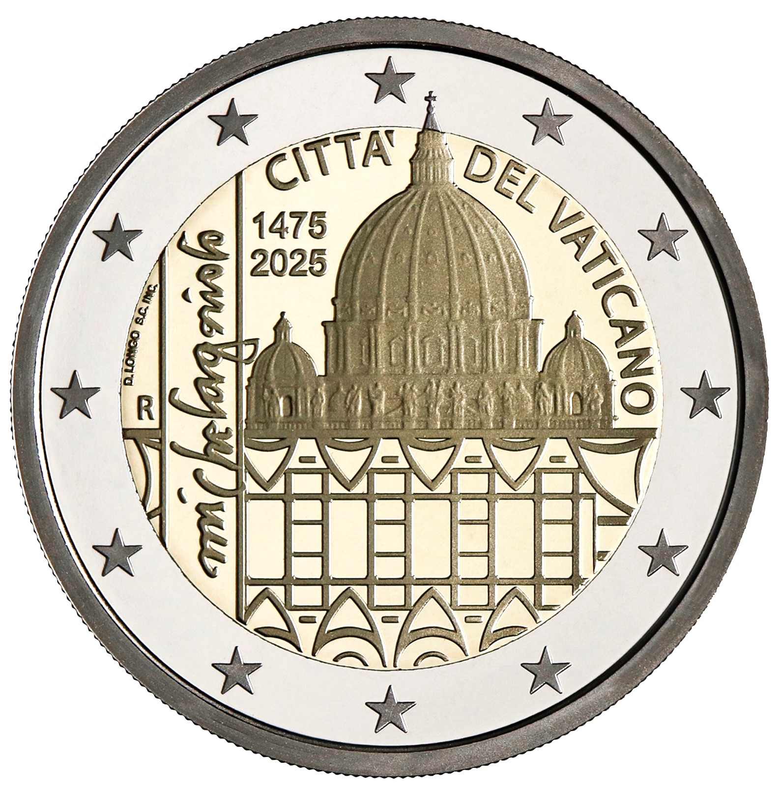 2 Euro Vatican 2025 Michelangelo Buonarroti Proof