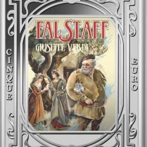 5 Euro Falstaff Giuseppe Verdi Italia 2026 Argento Colorato Proof