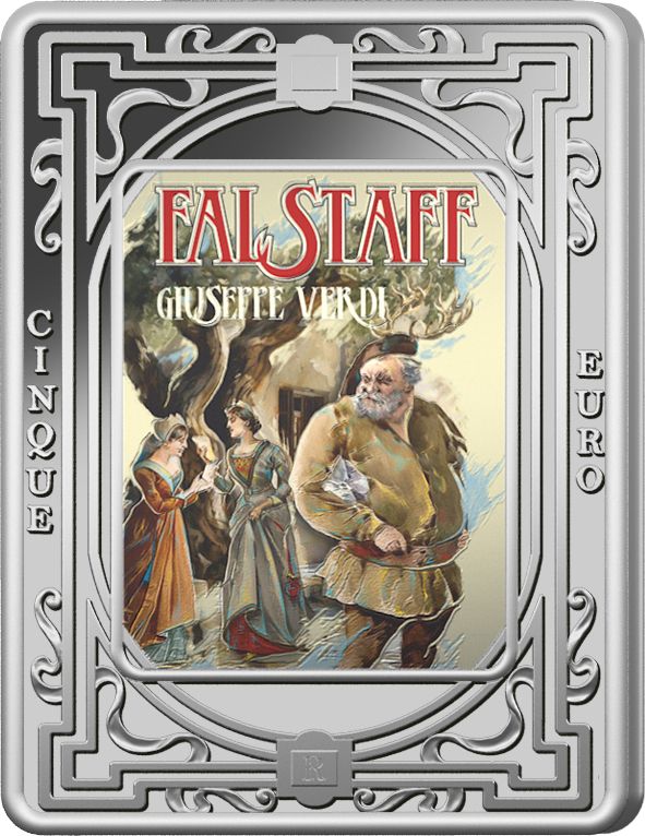 5 Euro Falstaff Giuseppe Verdi Italia 2026 Argento Colorato Proof 5 Euro Falstaff Giuseppe Verdi Italia 2026 Argento Colorato Proof
