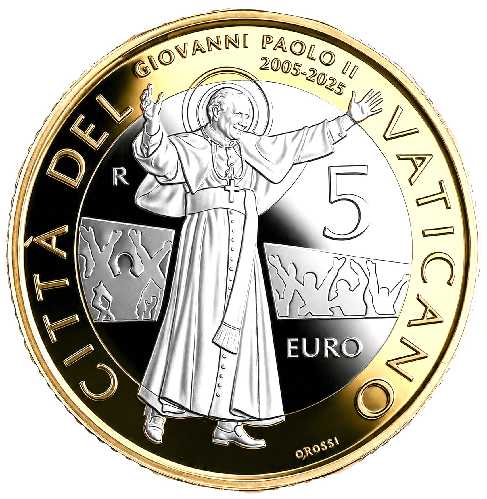 5 Euro Vatican 2025 Bimetallic John Paul II Proof 5 Euro Vatican 2025 Bimetallic John Paul II Proof