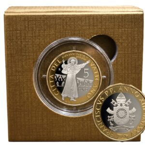 5 Euro Vaticano 2025 Bimetallico Giovanni Paolo II Proof Rara