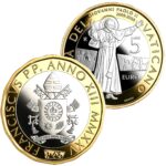5 Euro Vatikan 2025 Bimetallisch Johannes Paul II PP Selten